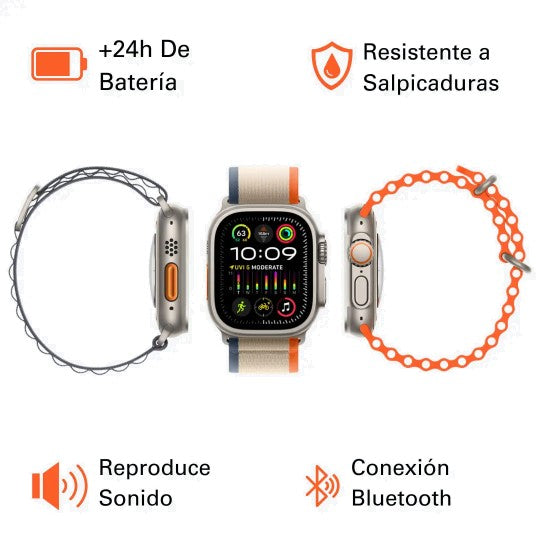 Smart Watch Ultra 2 | Case de Titanio + GPS