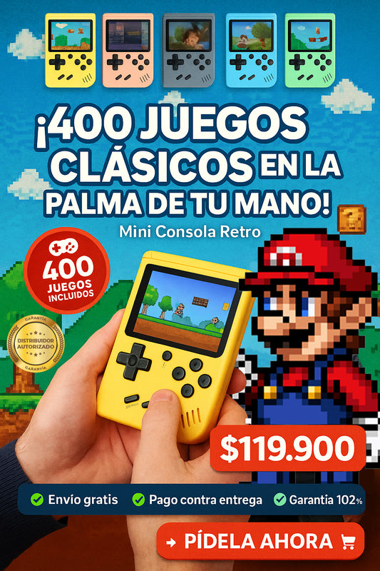 Mini Consola Retro 400 Juegos